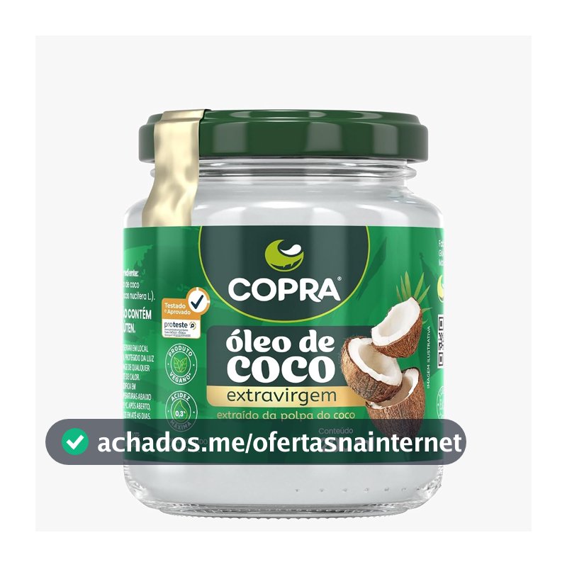 Óleo de Coco Extra Virgem Copra, 200ml