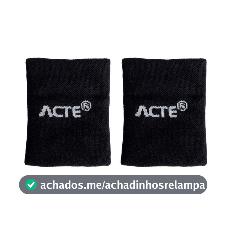 Acte, Munhequeira P 8x8 F8-P - Preto e Cinza