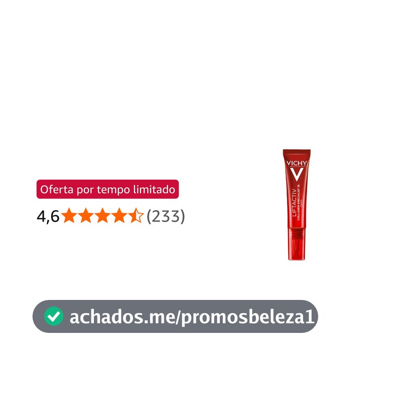 Creme Antirrugas Olhos Vichy Liftactiv Colágeno Specialist 16 15ml