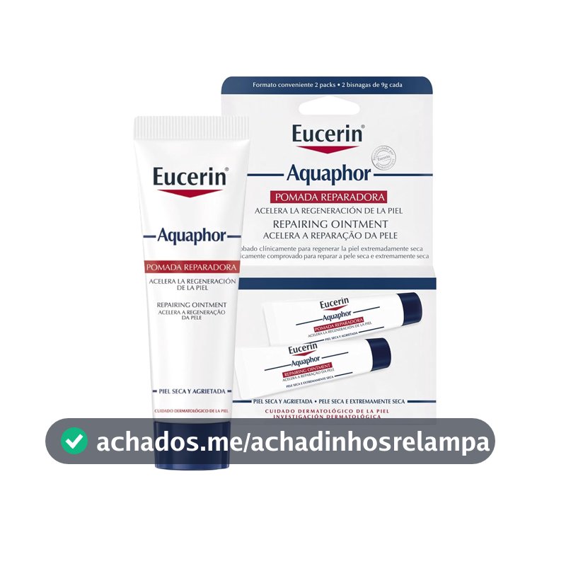 EUCERIN Pomada Reparadora Aquaphor Duopack 10ml, Hidratação Intensiva, Hidratante Labial