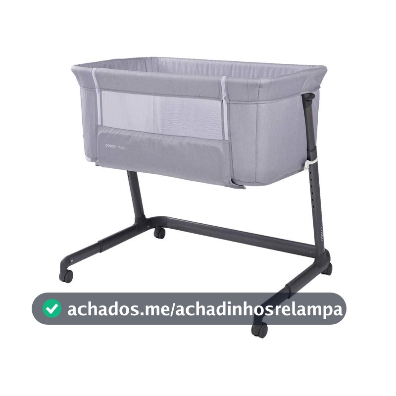 Cosco Kids, Berço Co-bed Pluggy, 0 a 9kg, Cinza Claro