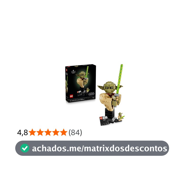LEGO Star Wars Busto de Yoda™ 75438 (399 Peças)