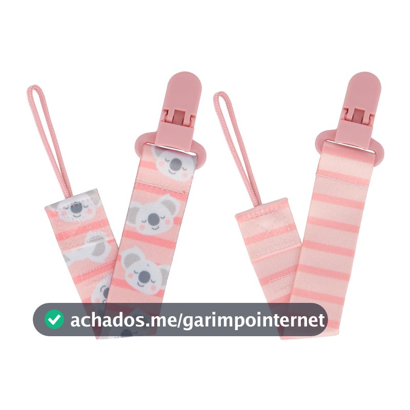 Buba, Kit 2 Prendedores De Chupeta Coala Rosa