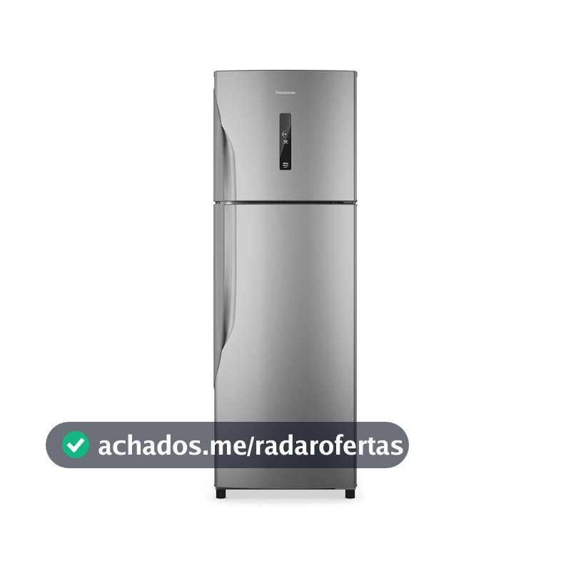 Geladeira Ideal+ Panasonic BT44 Frost Free Inverter 391L Aço Escovado - NR-BT44PV3XA 127V