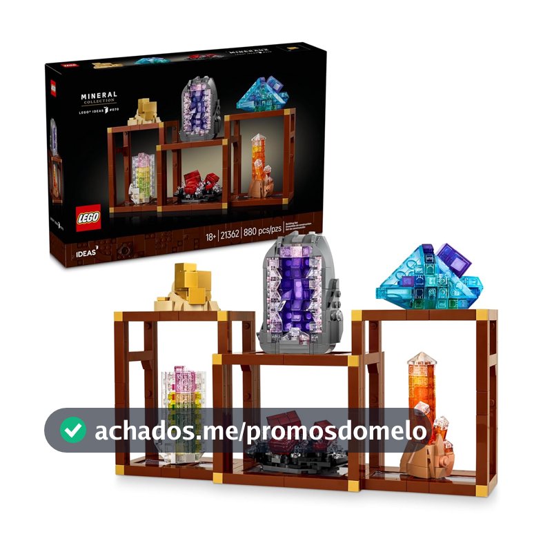 LEGO Ideas Coleção de Minerais 21362 (880 Peças)