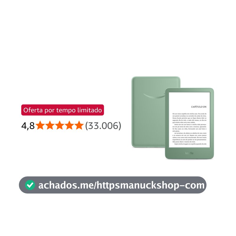 Kindle 16 GB (modelo 2024) - Leve e compacto, com tela antirreflexo, trocas de página rápidas, luz frontal ajustável e bateria de longa duração - Cor Verde