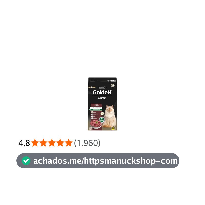 Premier Pet Ração Para Gatos Adultos Golden Carne 10 1Kg