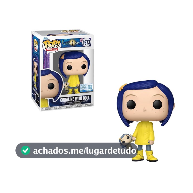 Funko Movies Coraline com Boneca Exclusiva - Figura de vinil Pop 1973