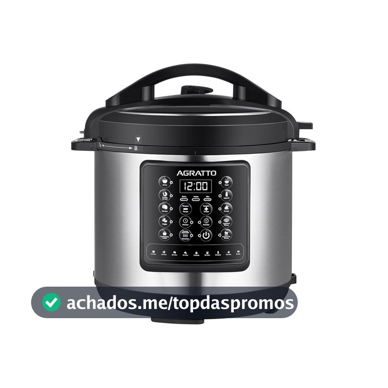 Panela de Pressão Multifunções Digital Agratto APPD01L-01 Inox
