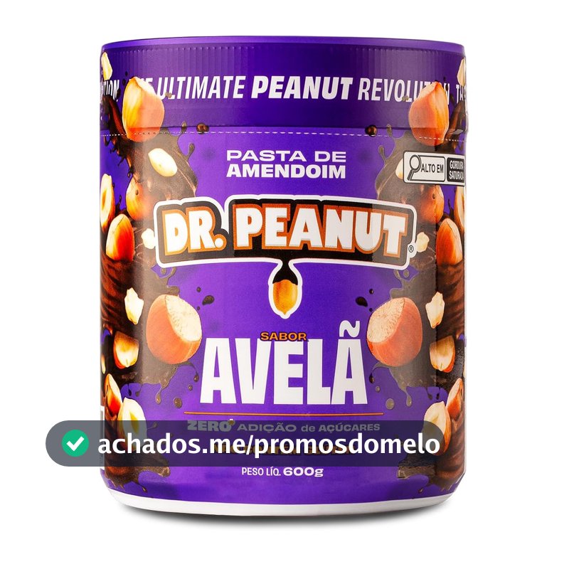 Dr. Peanut Pasta de Amendoim Avelã 600G - Com Whey Protein