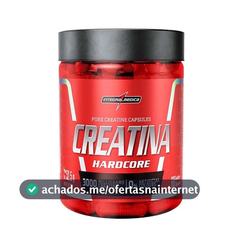 Integralmedica Creatina Hardcore 60 Cápsulas Pura Monohidratada