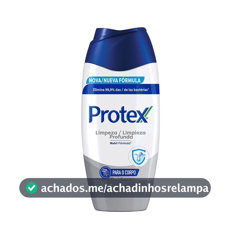 Protex Limpeza Profunda Sabonete Líquido Corporal, 250ml