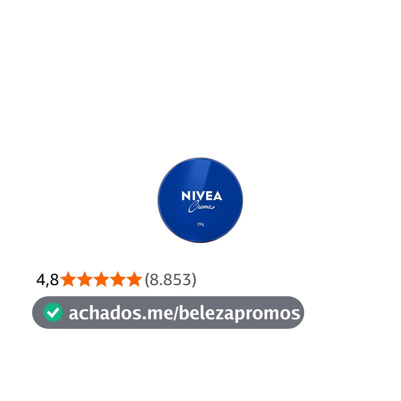 NIVEA Creme Hidratante Lata 29g, Hidratação Profunda 24h, Corporal, Uso Diário, Multibenefícios, Todas as Peles