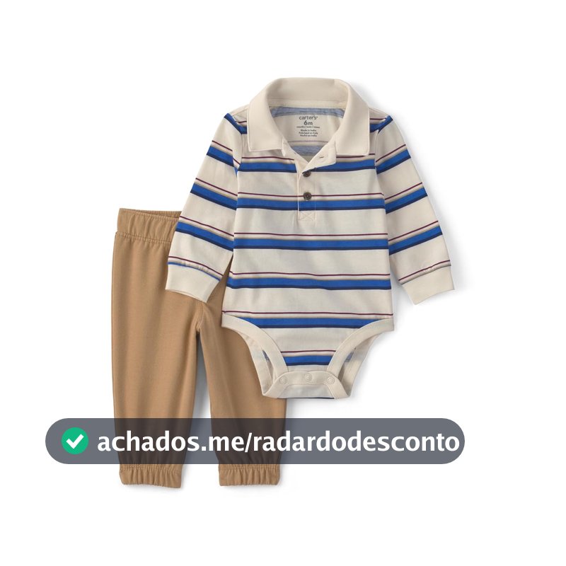 Conjunto de calça de body de 2 peças 2-piece Bodysuit Pant Set Carter'sMeninos