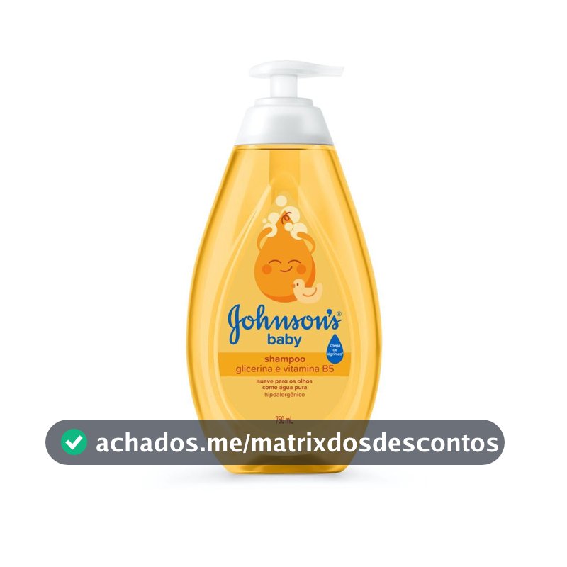 Shampoo de Glicerina Johnson's Baby, 750ml