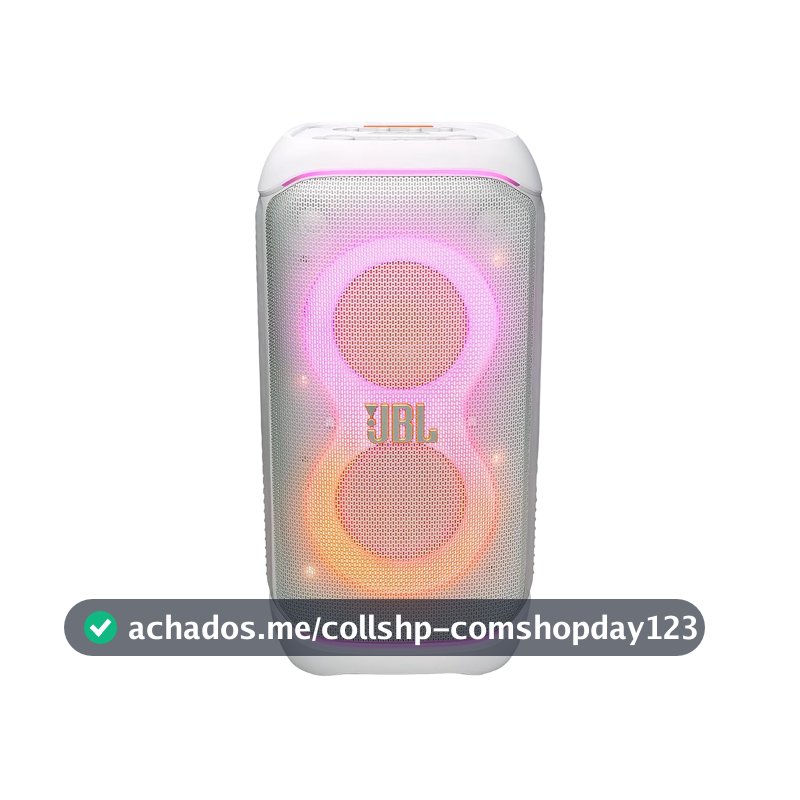 JBL, Caixa de Som, PartyBox Stage 320, Bluetooth, Portátil, Show de Luzes, À Prova de Respingos, 240W RMS - Branca