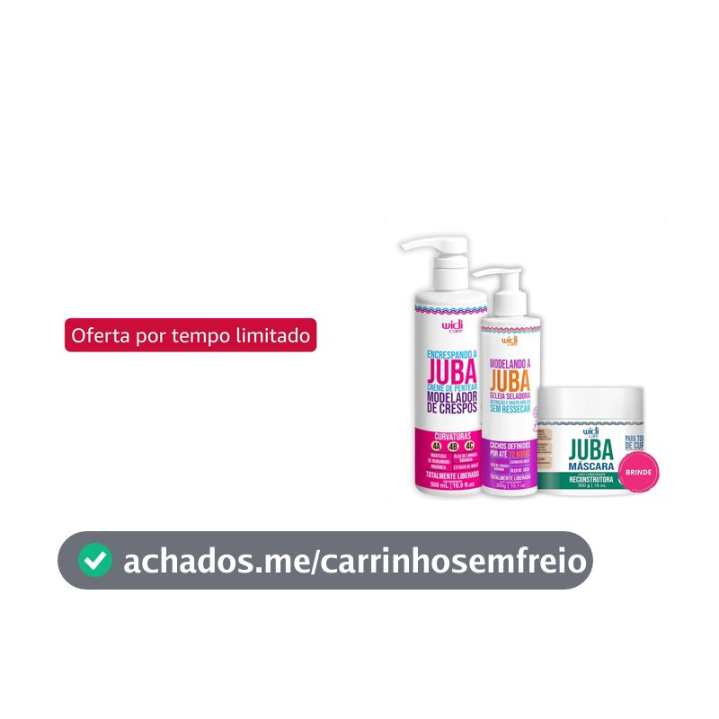 Kit Encrespando Modelando a Juba com Máscara Reconstrutora