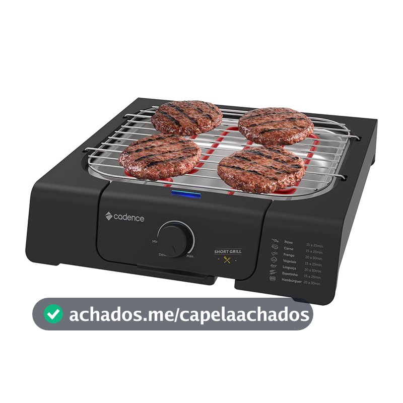 Churrasqueira Elétrica Cadence Short Grill - 127V