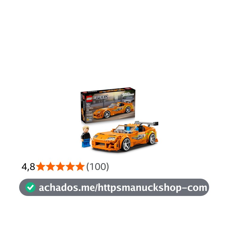 LEGO Speed Champions Velozes e Furiosos Toyota Supra MK4 77260