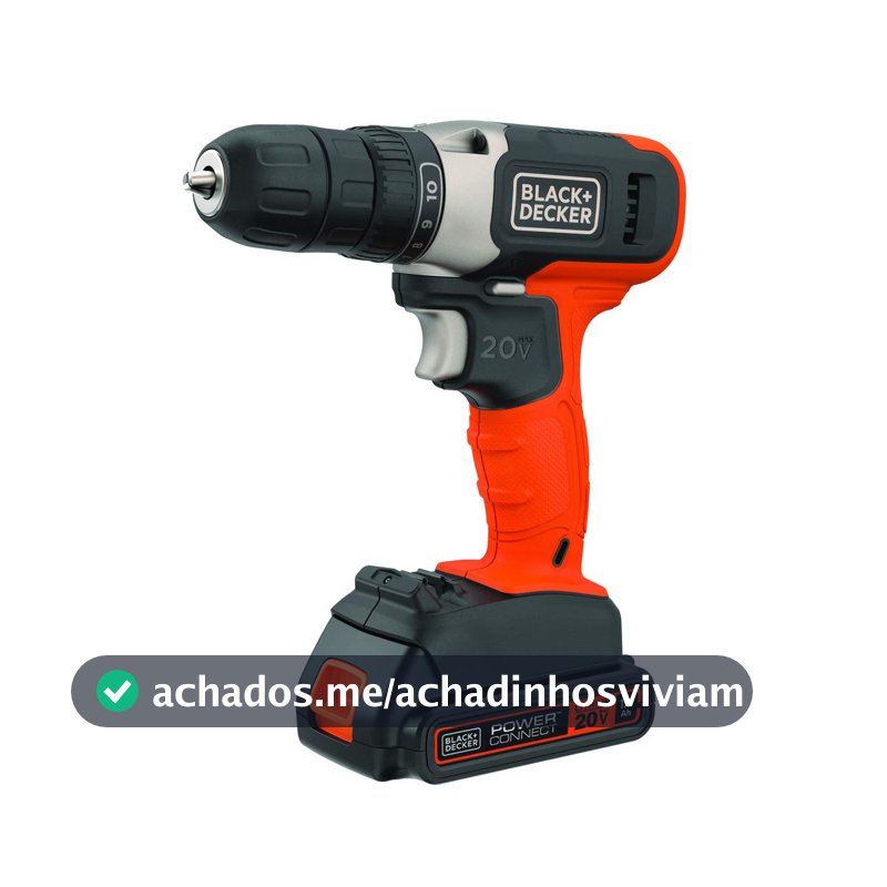BLACK+DECKER Furadeira e Parafusadeira BCD702C1 20V