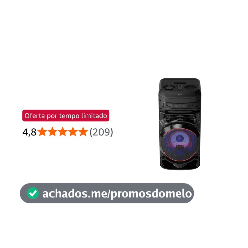 Caixa Acústica LG xboom RNC5, Bluetooth, DJ e Karaokê, 200W e Iluminação de Festa