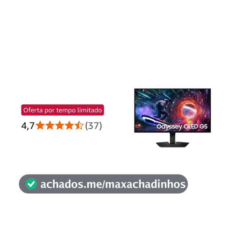 Samsung Monitor Odyssey OLED G5 27", QHD, 180Hz, 0.03ms, G-sync, FreeSync, DP, HDMI