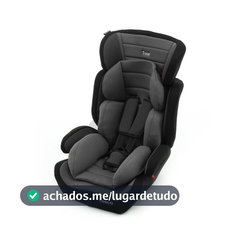 Cosco Kids, Cadeirinha Tour, 9 a 36 Kg, Cinza e Preto