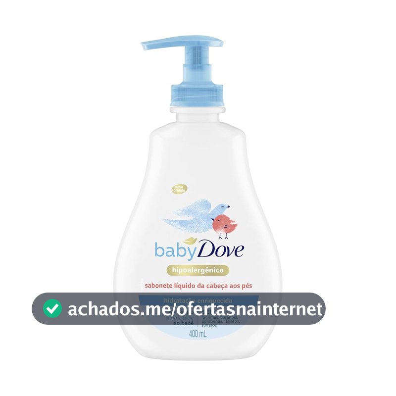 Baby Dove Sabonete Líquido Da Cabeça Aos Pés Hidratação Enriquecida 400Ml