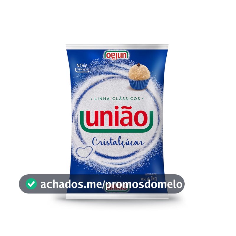 UNIÃO Açúcar Cristal Cristalcucar Pct 1kg