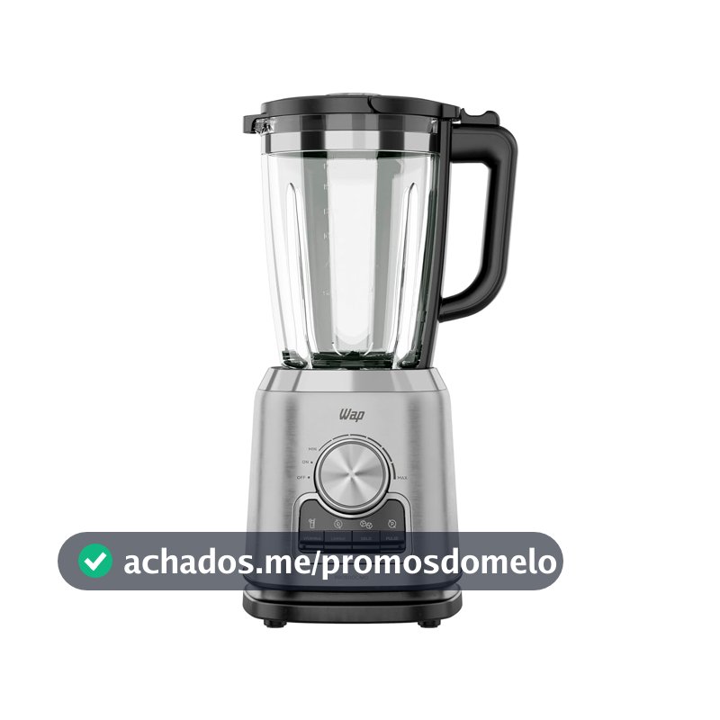 WAP Liquidificador com Copo de Vidro WB2000 2 Litros com Velocidade Variável 900W 127V