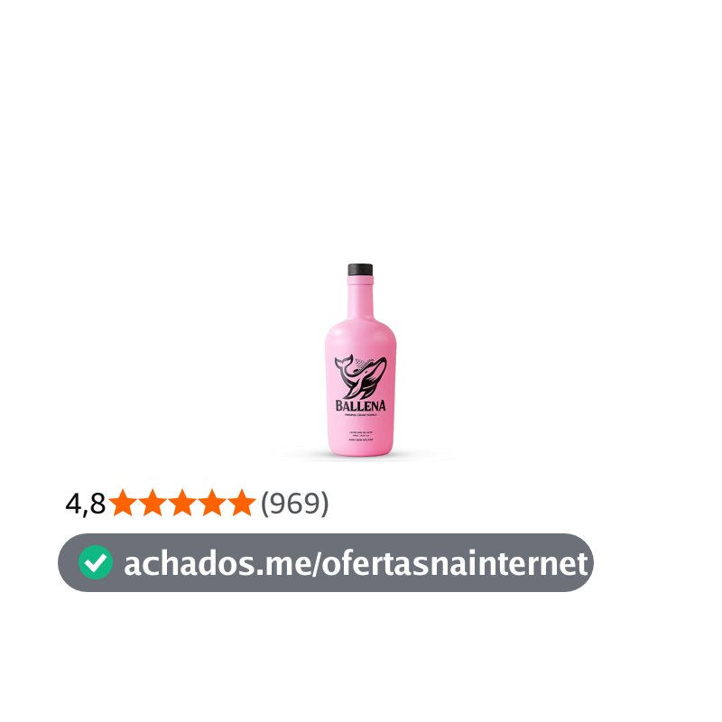 Licor Ballena morango 750ml