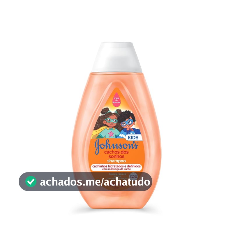 Shampoo Johnson's Baby Cachos dos Sonhos, 400ml