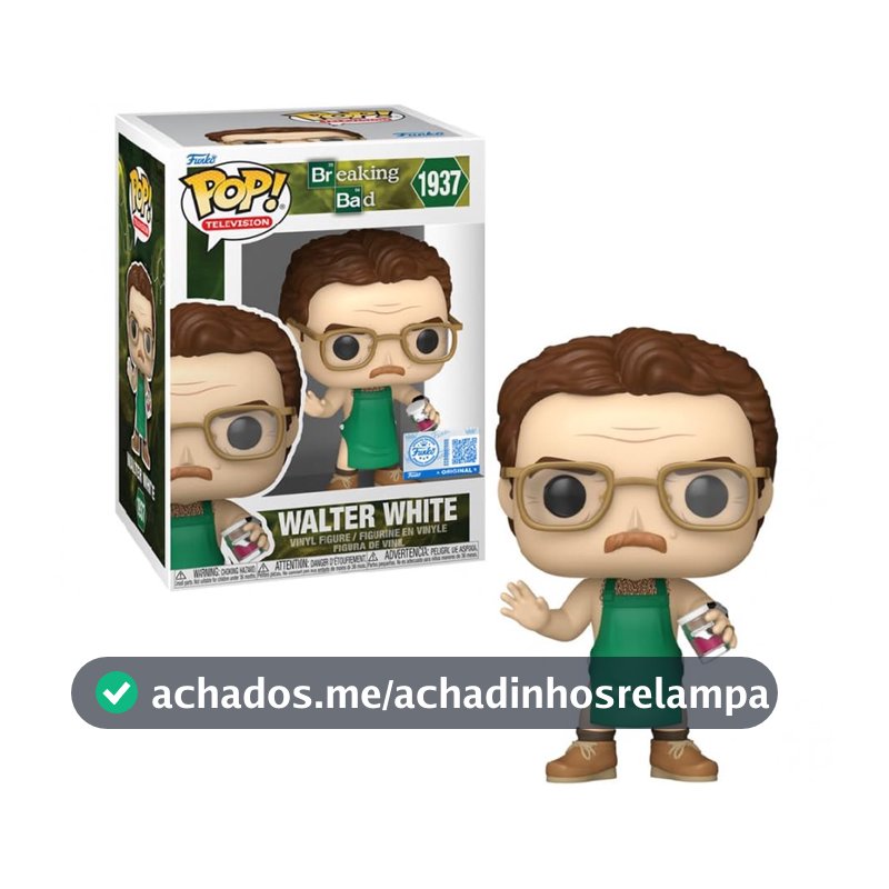 Funko Boneco de vinil Pop Television #1937 Breaking Bad Walter White no avental