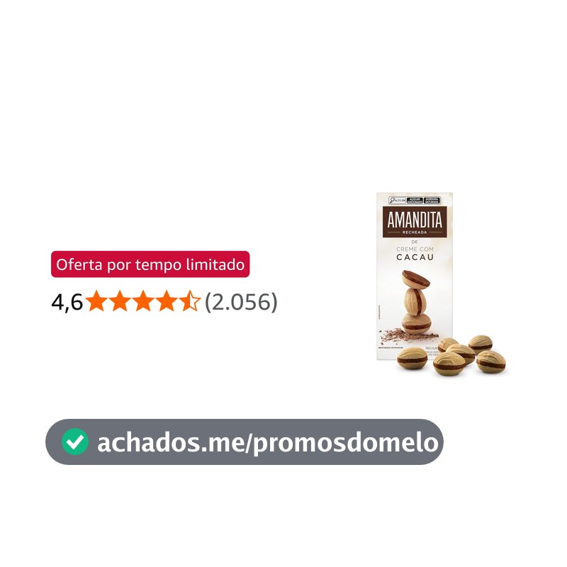 Lacta Amandita - Wafer Recheado Sabor Chocolate 200g
