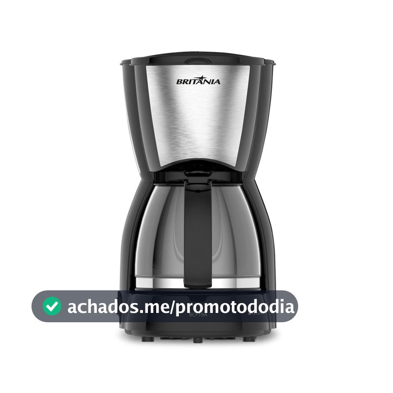 Britânia Cafeteira BCF19 Inox 18 Cafezinhos Jarra de Vidro 550W 220V