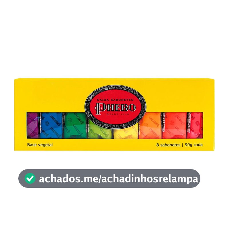 Kit Sabonete, PHEBO, Amarelo, 720g