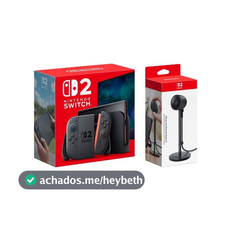 Bundle Console Nintendo Switch 2 + Câmera USB-C com Sensor de Brilho Automático