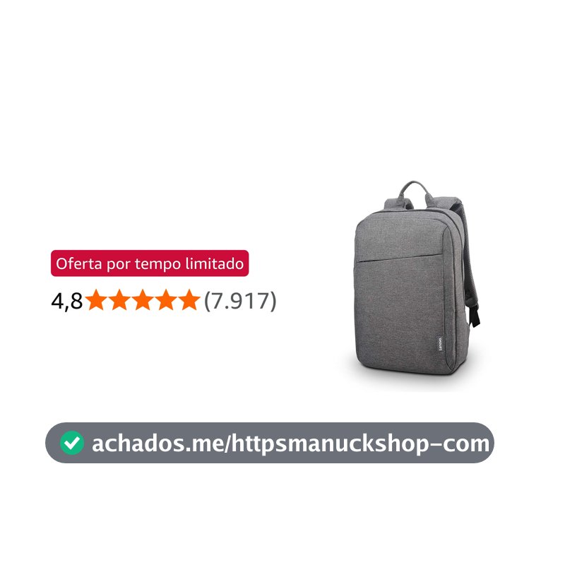 Mochila Lenovo Casual B210 Cinza para Notebook 15,6" - GX40Q17227