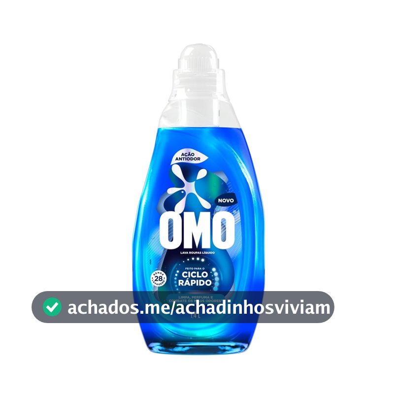 Lava-Roupas Líquido Omo Ciclo Rápido Ação Antiodor Frasco 1,4l