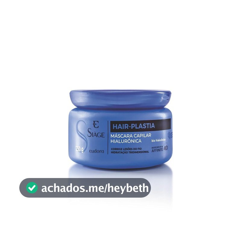 Eudora Siàge Hair-Plastia Máscara Capilar 250g