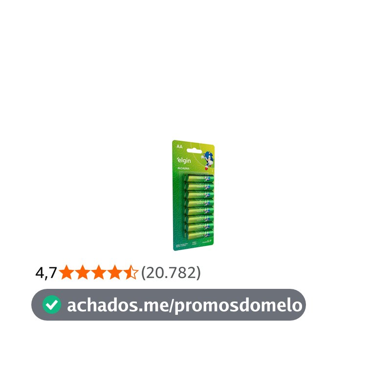 Pilha Alcalina AA com 16 unidades Elgin Comum