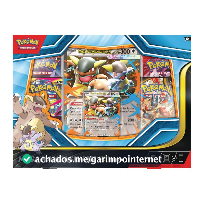 Pokémon TCG: Mega Kangaskhan ex Box - Inglês