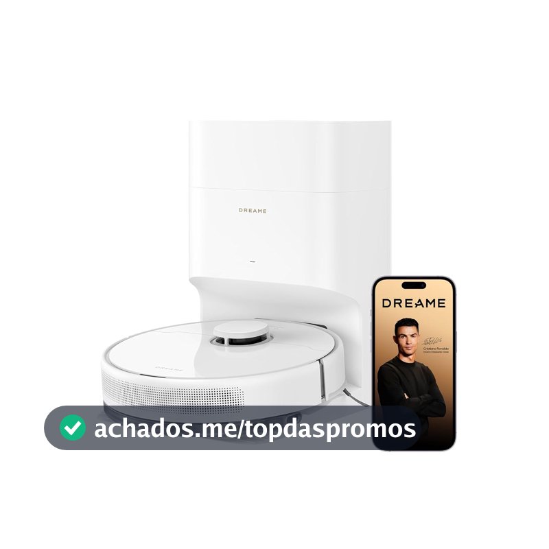 DREAME D15 Plus Robô Aspirador e Mopa, 13.000Pa, Autoesvaziamento, 127V