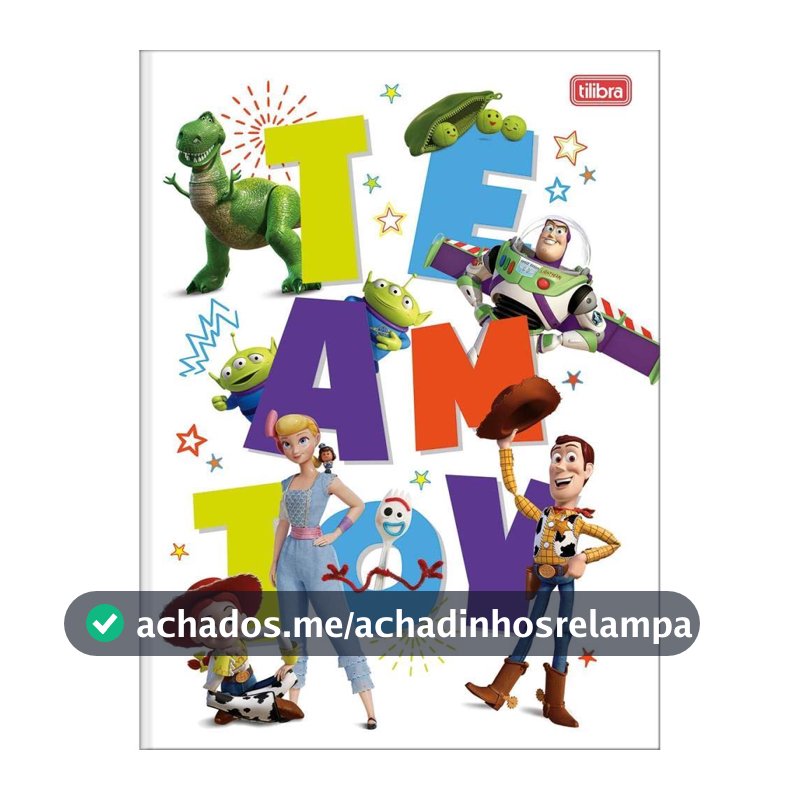 Caderno Brochurao Capa Dura Toy Story 80Fls. Pacote Com 05-81217