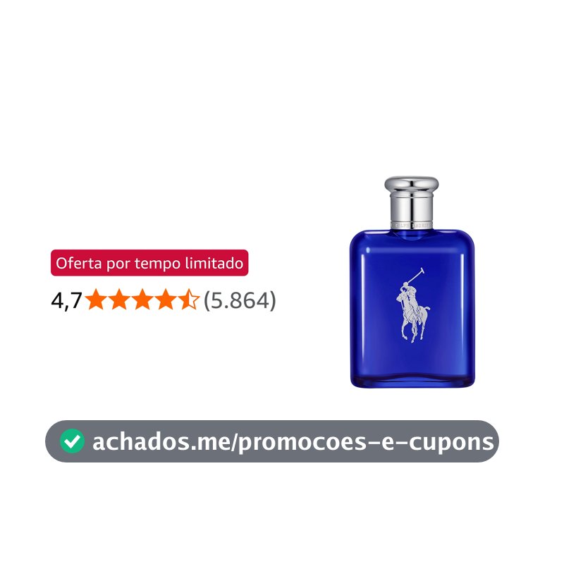 Ralph Lauren, Perfume Masculino, Polo Blue, Eau de Toilette