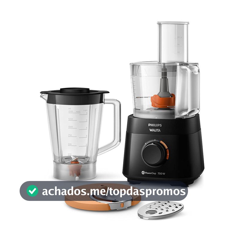 Philips Walita Multiprocessador PowerChop 750, 4 Acessórios, 750W, 110V