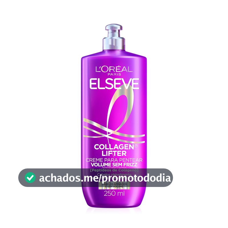 L'Oréal Paris Elseve Colágeno Lifter Creme para Pentear Leave-In, 250ml