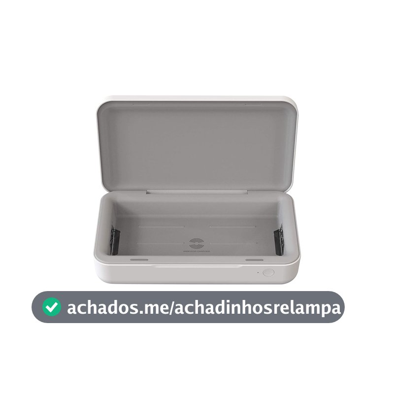 ESTERILIZADOR UV E CARREGADOR SEM FIO QI