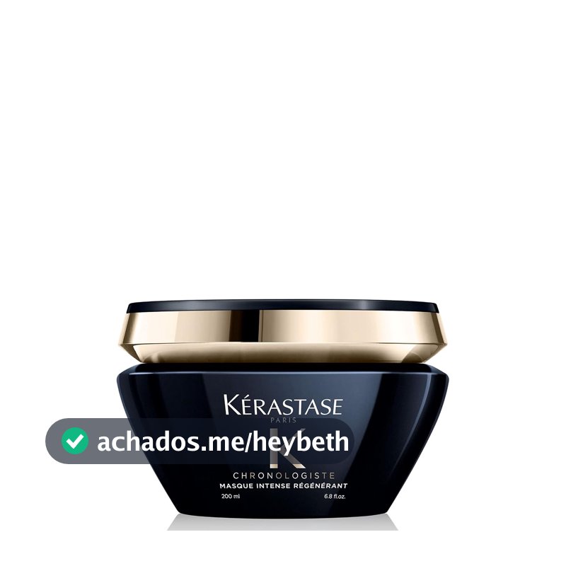 Kérastase Chronologiste Masque Intense Régénérant, Para Todos os Tipos de Cabelo, Regeneração e Hidratação Profunda, com Ácido Hialurônico e Vitamina E, 200ml