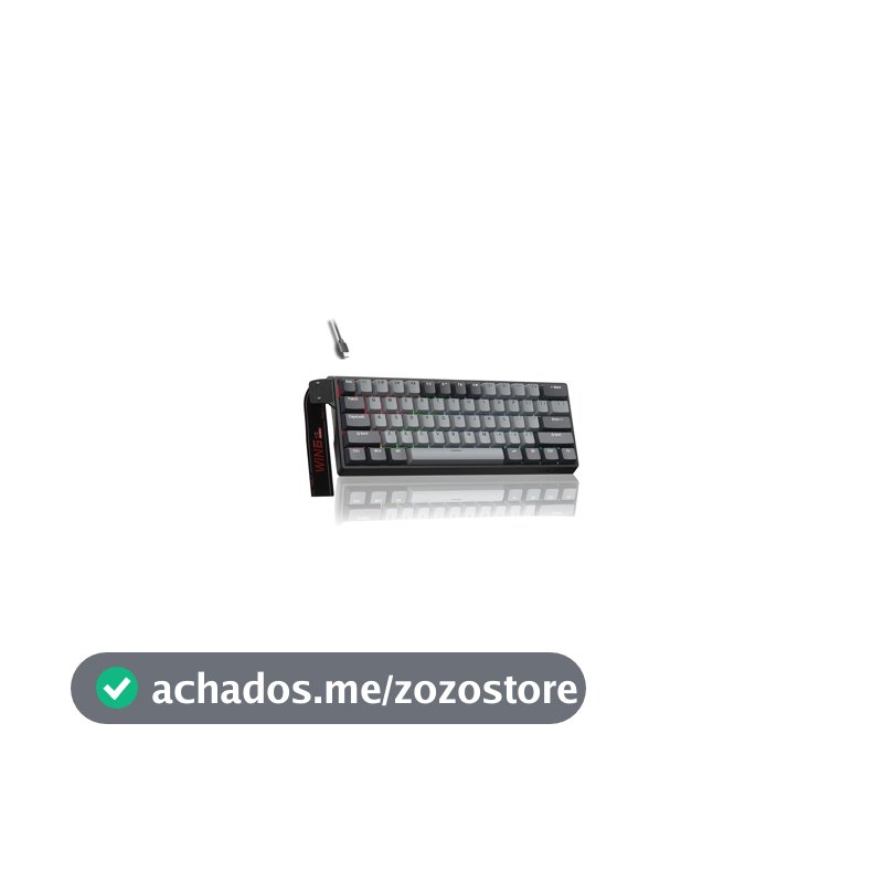 Teclado Magnético Gamer Win60 Pro Com Fio Preto Rgb Hot Swappable